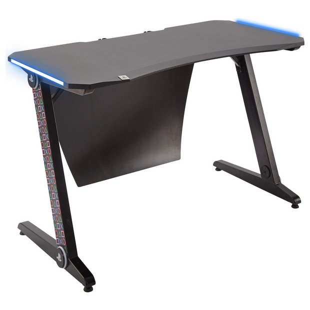 Official PlayStation® Borealis X Rocker Gaming Desk With LED Lights