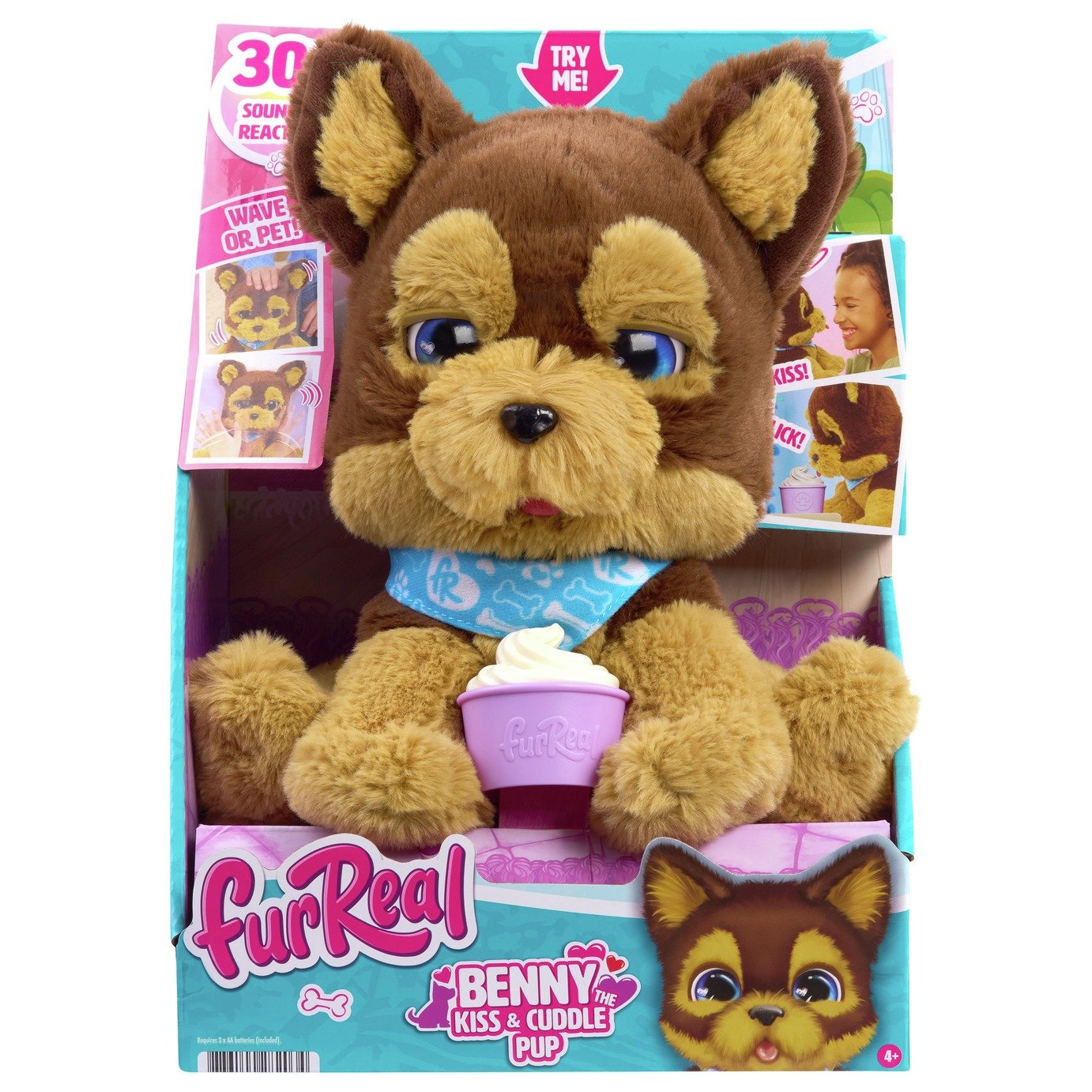 furReal Benny The Kiss & Cuddle Pup Interactive Plush Toy