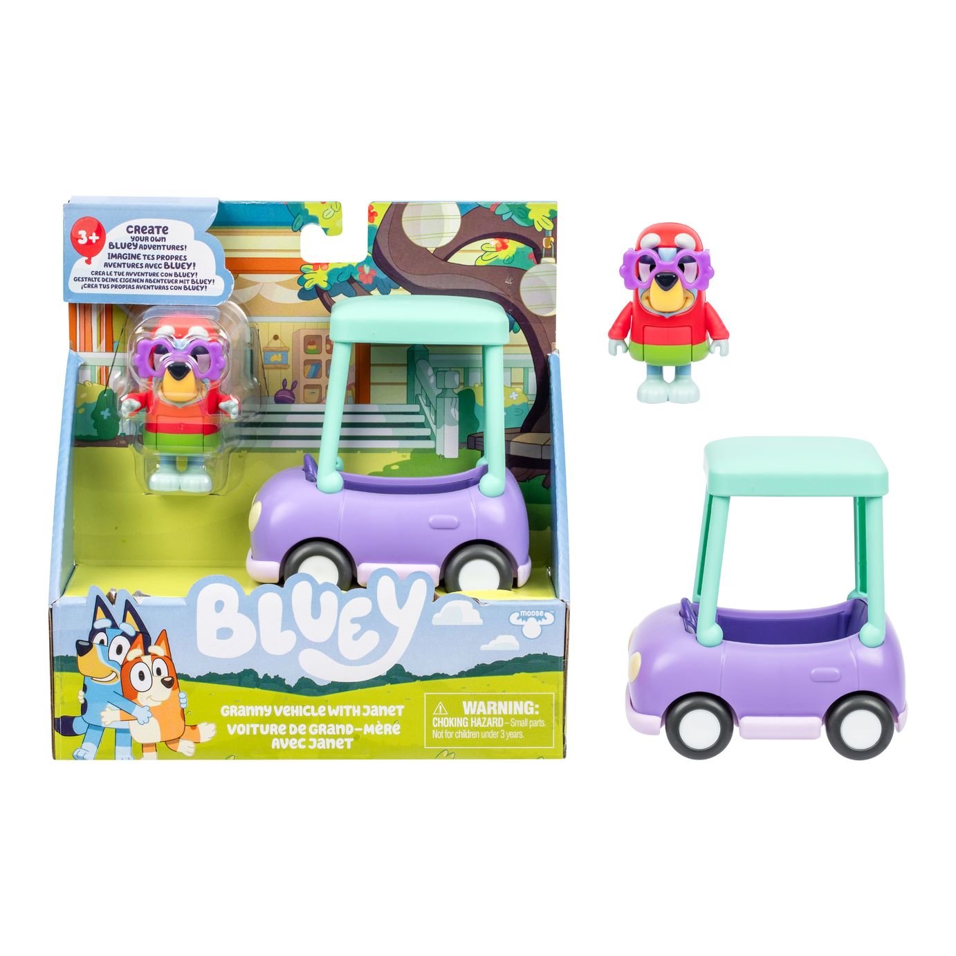 Bluey Granny Car Vehicle with Janet