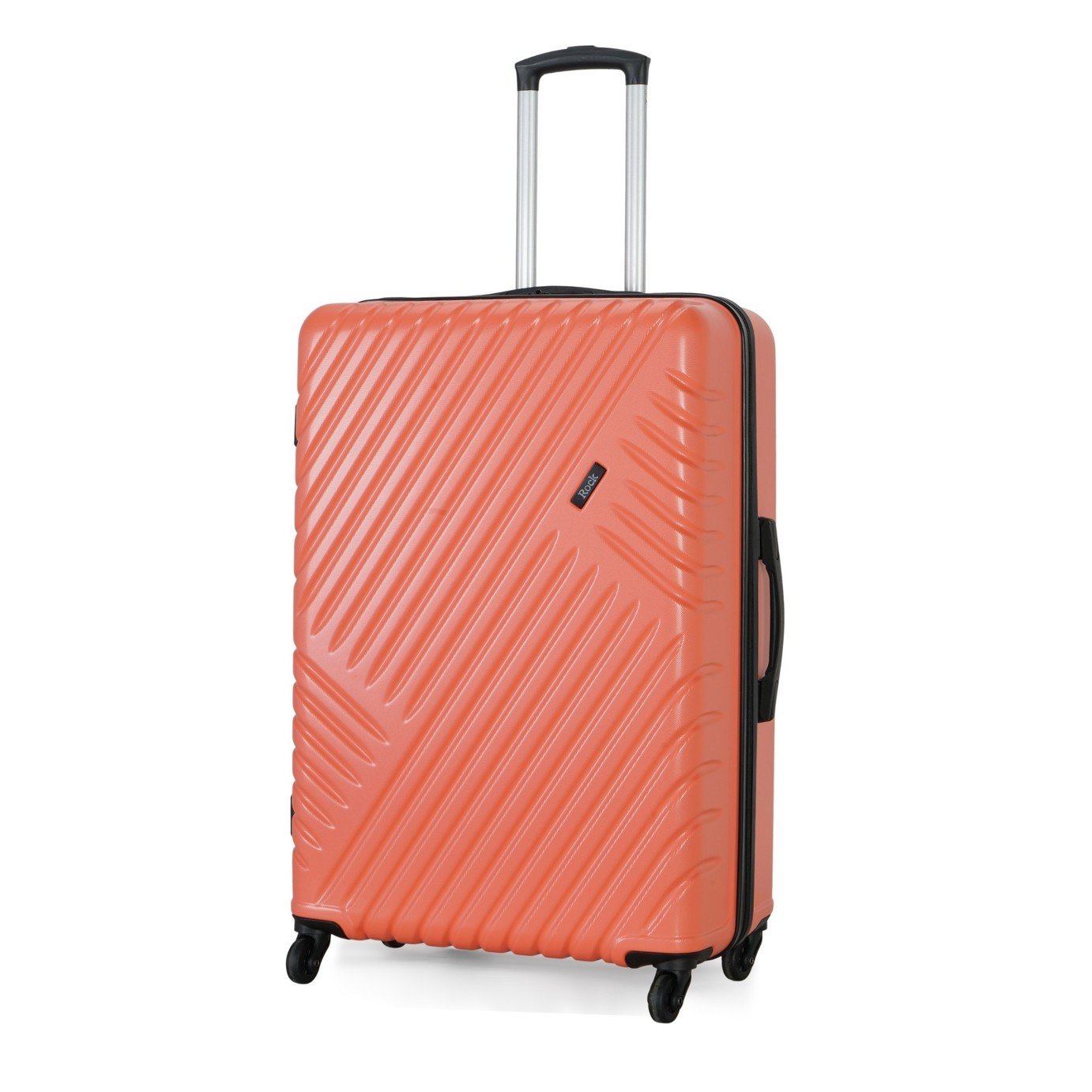 Rock Santiago 4 Wheel Hard Suitcase - Large, Coral