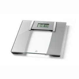 WW Ultra Slim Glass Body Analyser Bathroom Scales - Silver