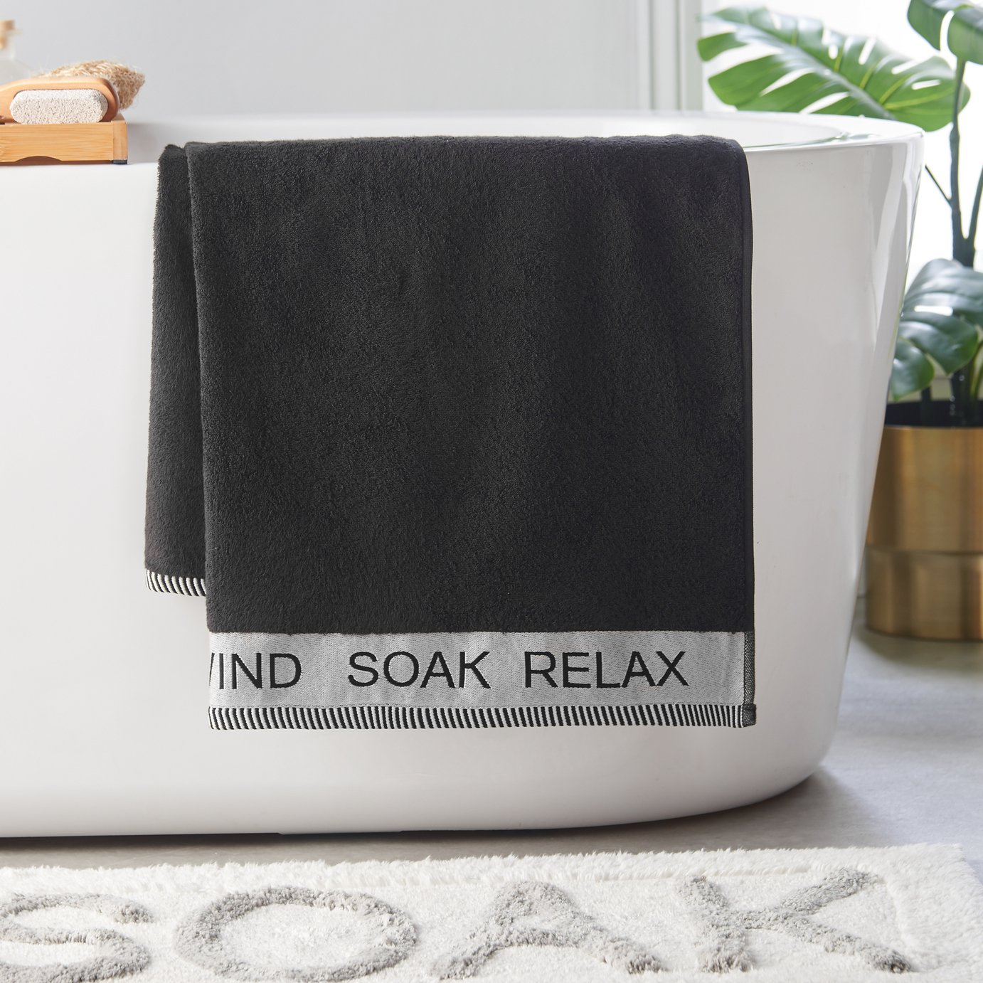 Catherine Lansfield Relax & Unwind Bath Sheet