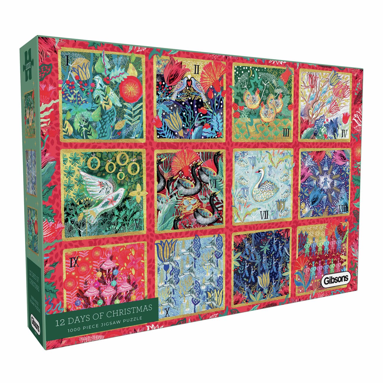 Gibsons 12 Days of Christmas 1000 Pieces Jigsaw Puzzle