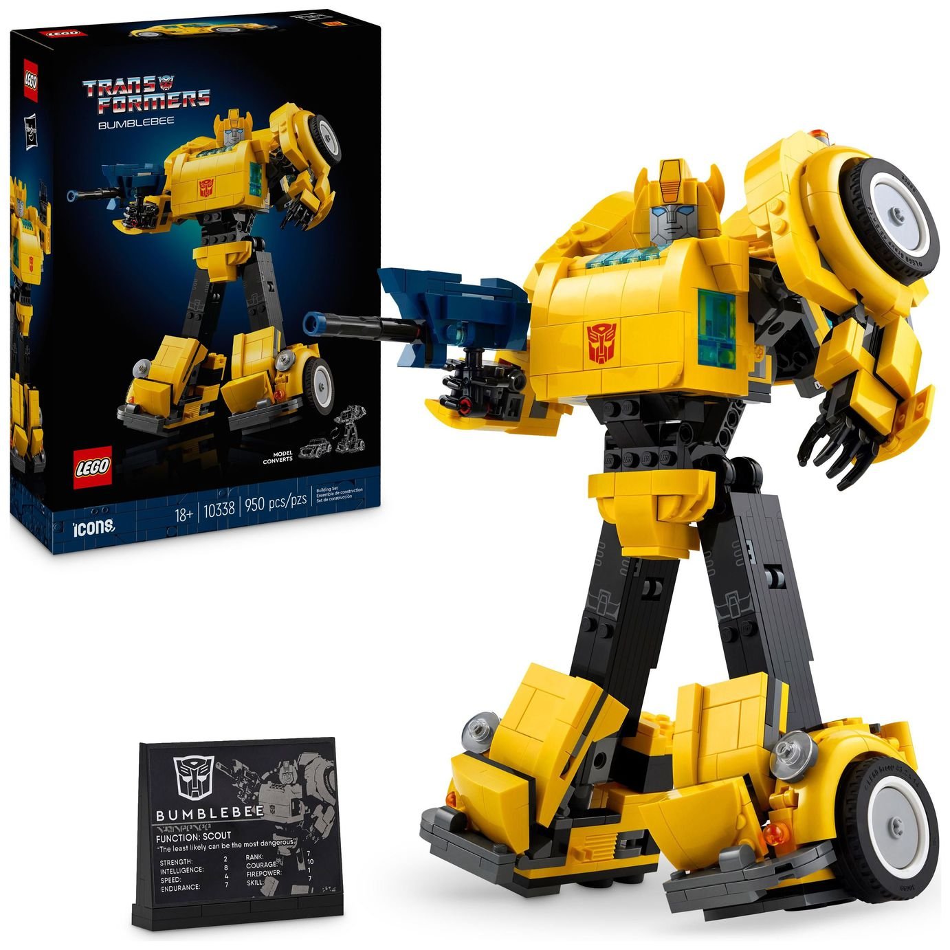 LEGO Icons Transformers Bumblebee Model Set for Adults 10338
