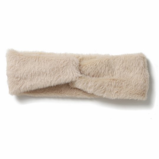 Freedom Beige Fluffy Headband