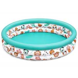 Bestway 4ft Safari Pals Kids Small Paddling Pool - 140L