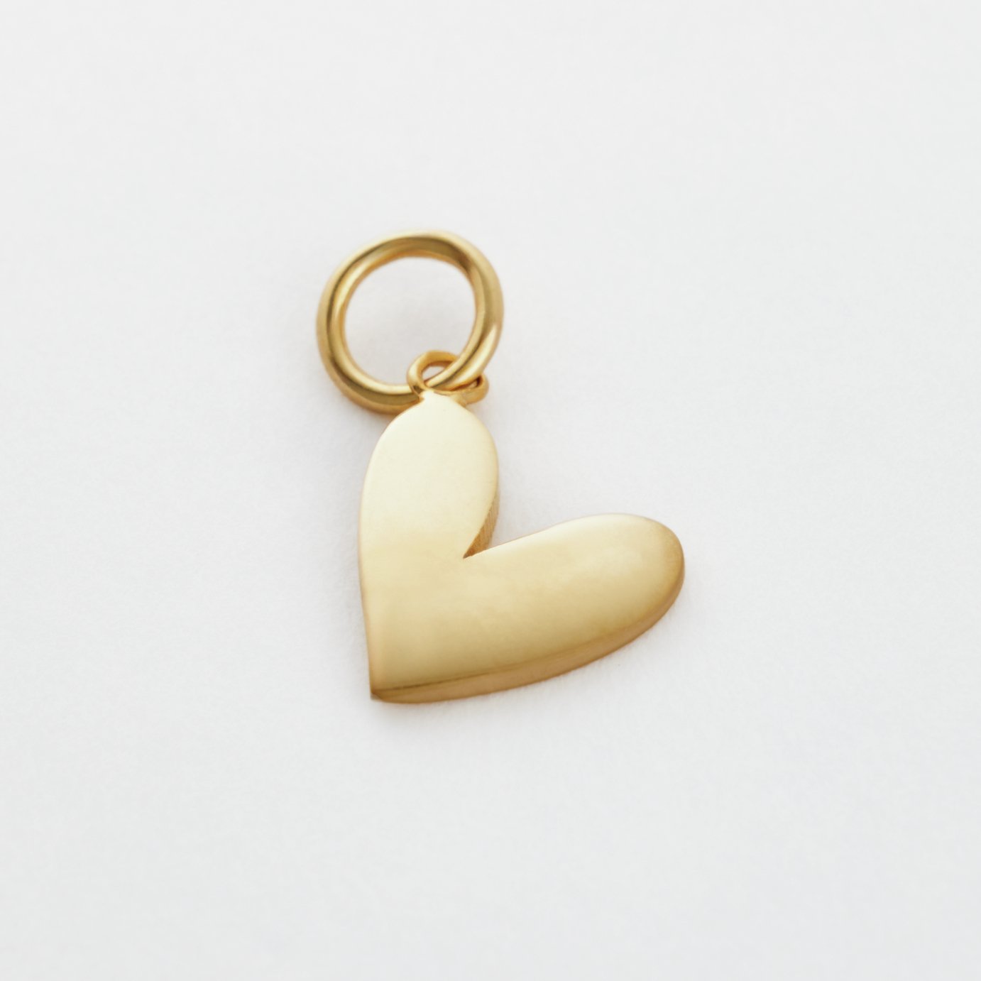 Revere Yellow Gold Plated 925 Sterling Silver Heart Charm