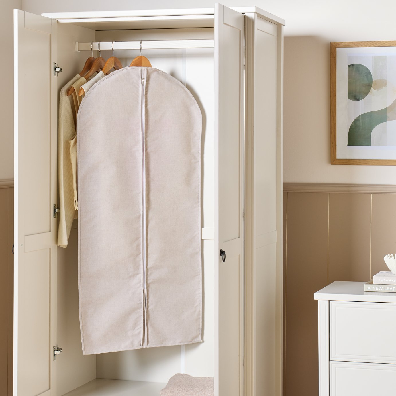 Argos Home Garment Cover - Natural