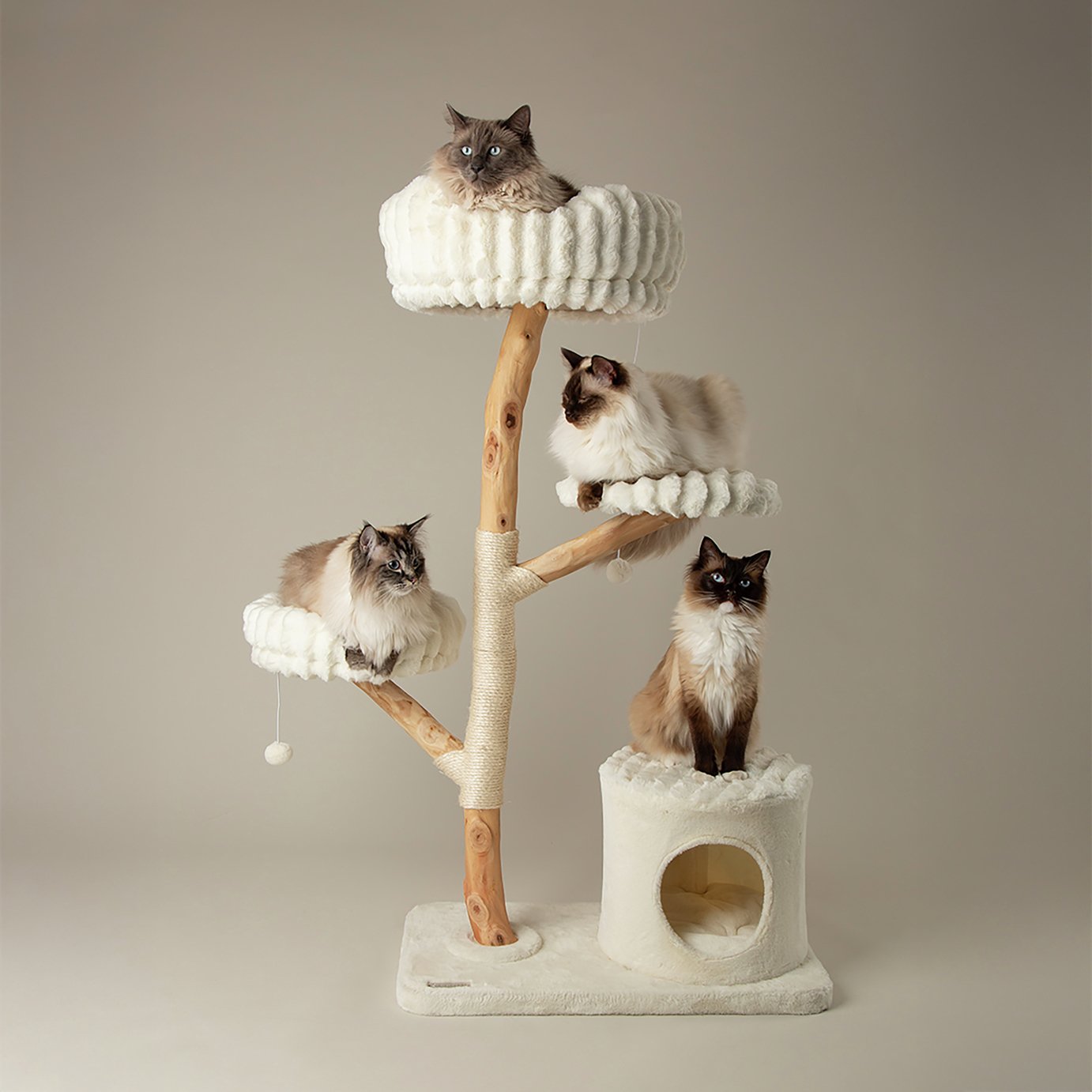 Scruffs Pyrenees Cat Tree - Cream