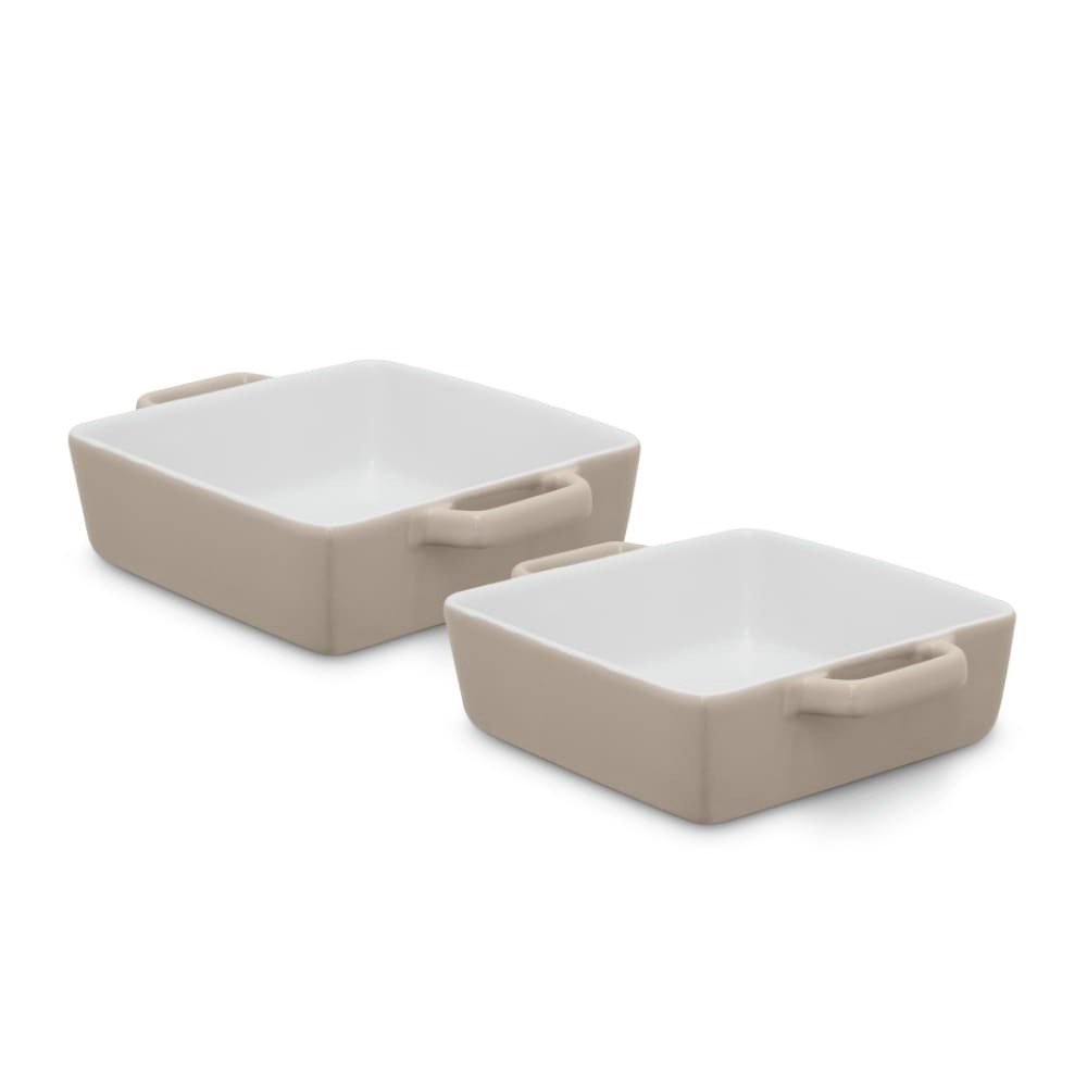 Barbary and Oak Nattura Cream Stoneware Set of 2 Oven Dish