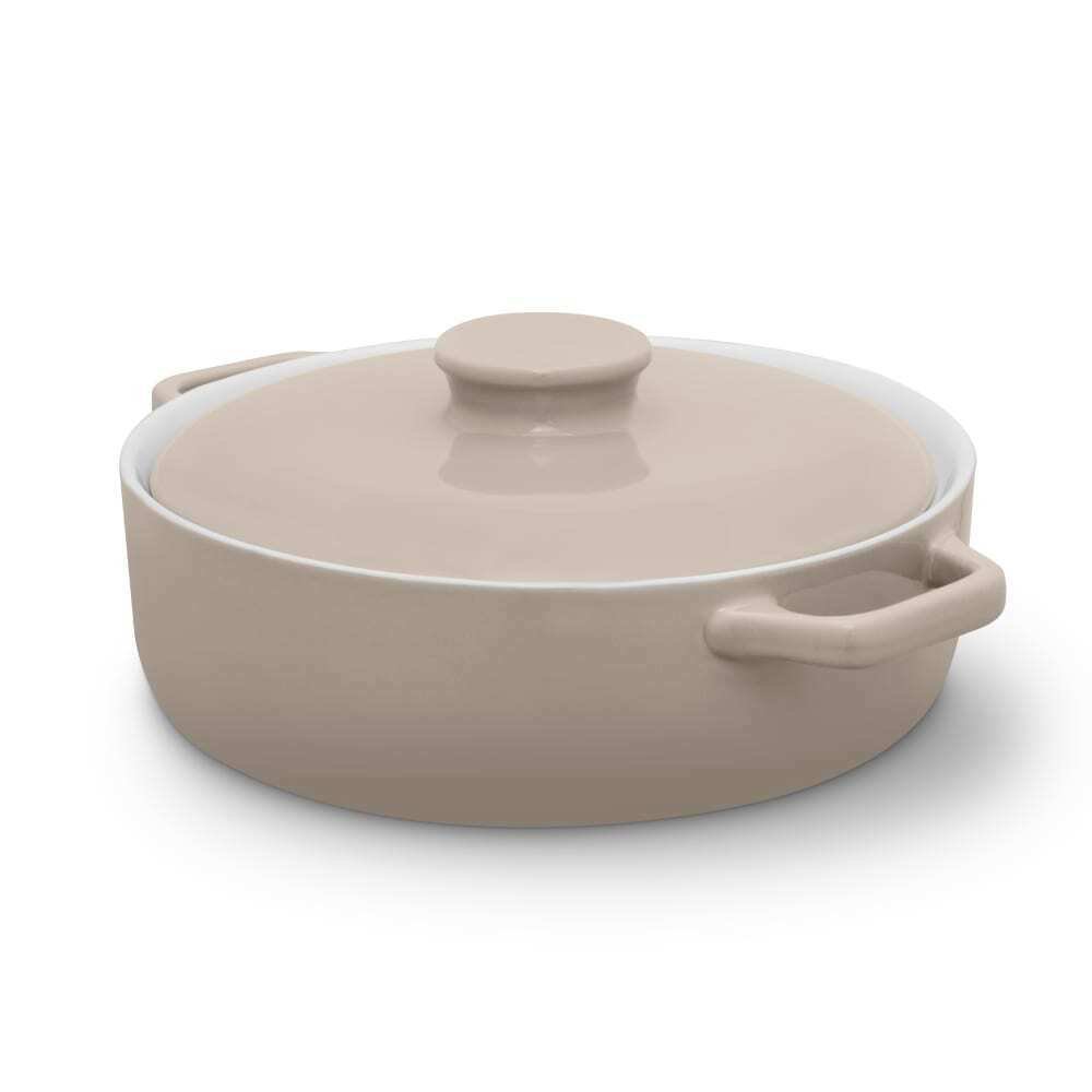 Barbary and Oak Nattura Cream Stoneware 23.5cm Casserole Dish