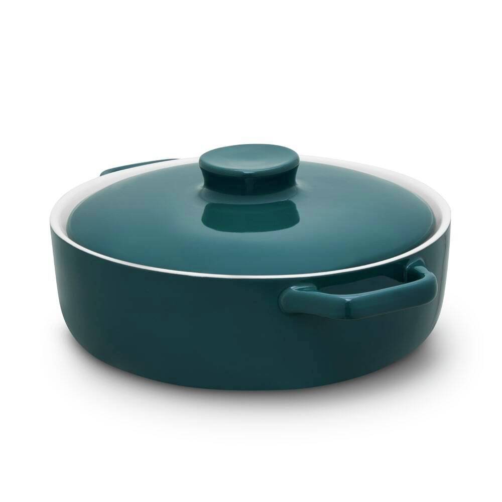 Barbary and Oak Nattura Teal Stoneware 23.5cm Casserole Dish