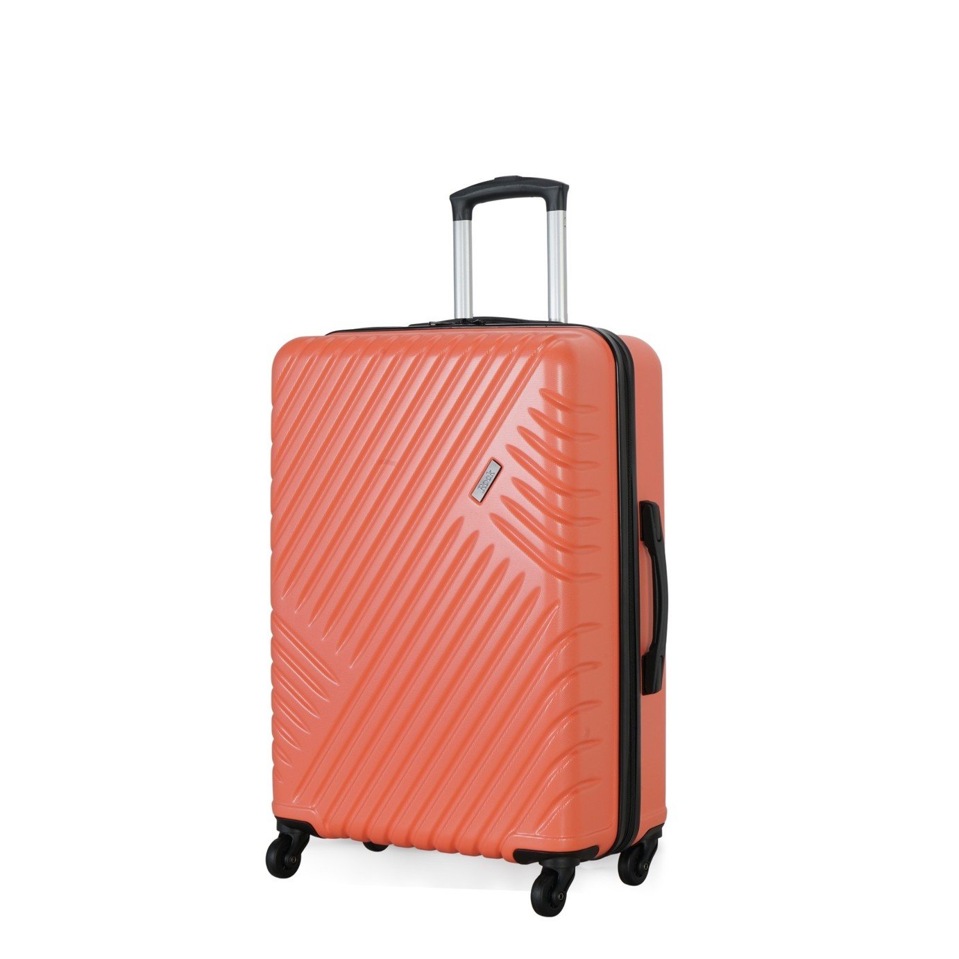 Rock Santiago 4 Wheel Hard Suitcase - Coral