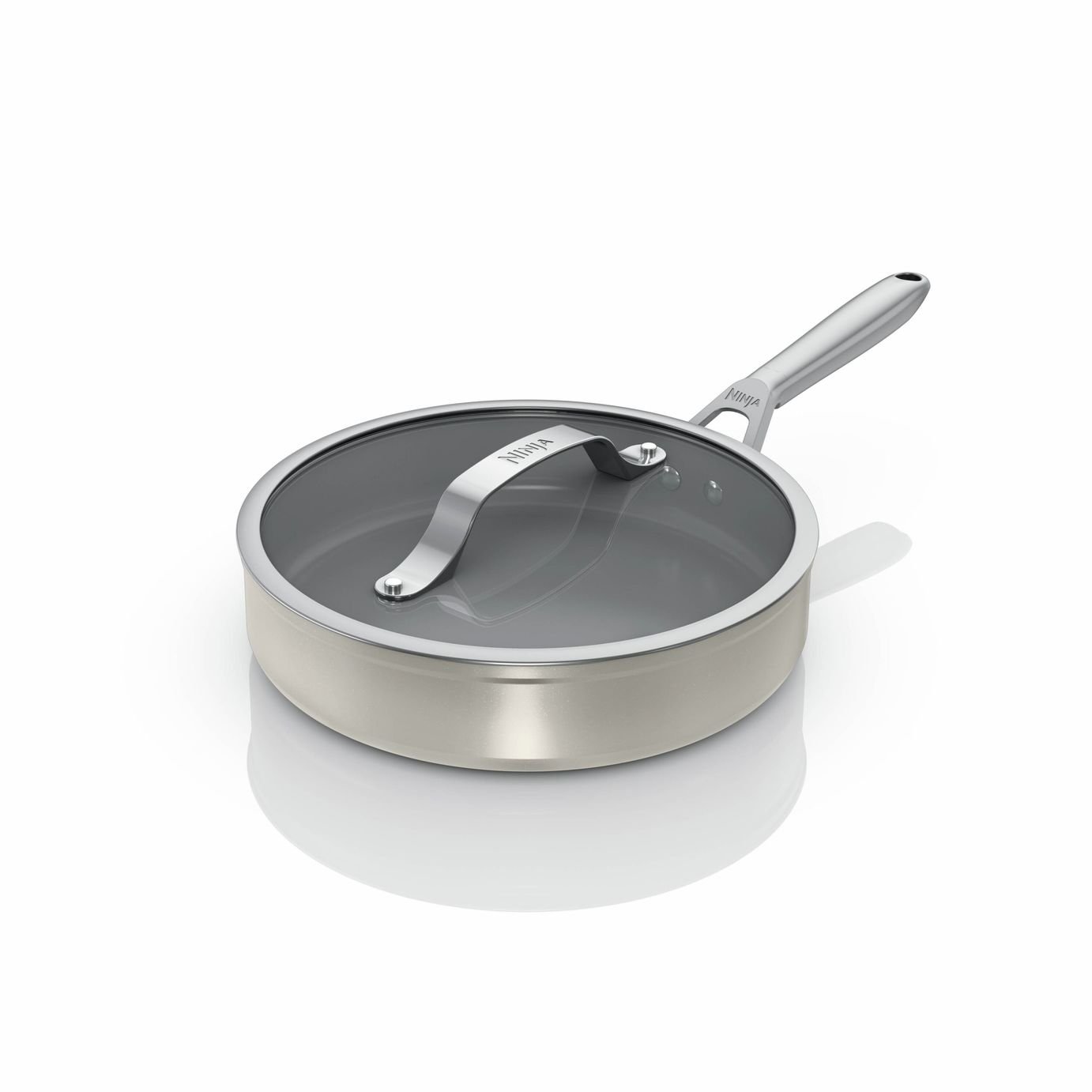 Ninja Ceramic Pro 26cm Aluminium Sauté Pan - Stone