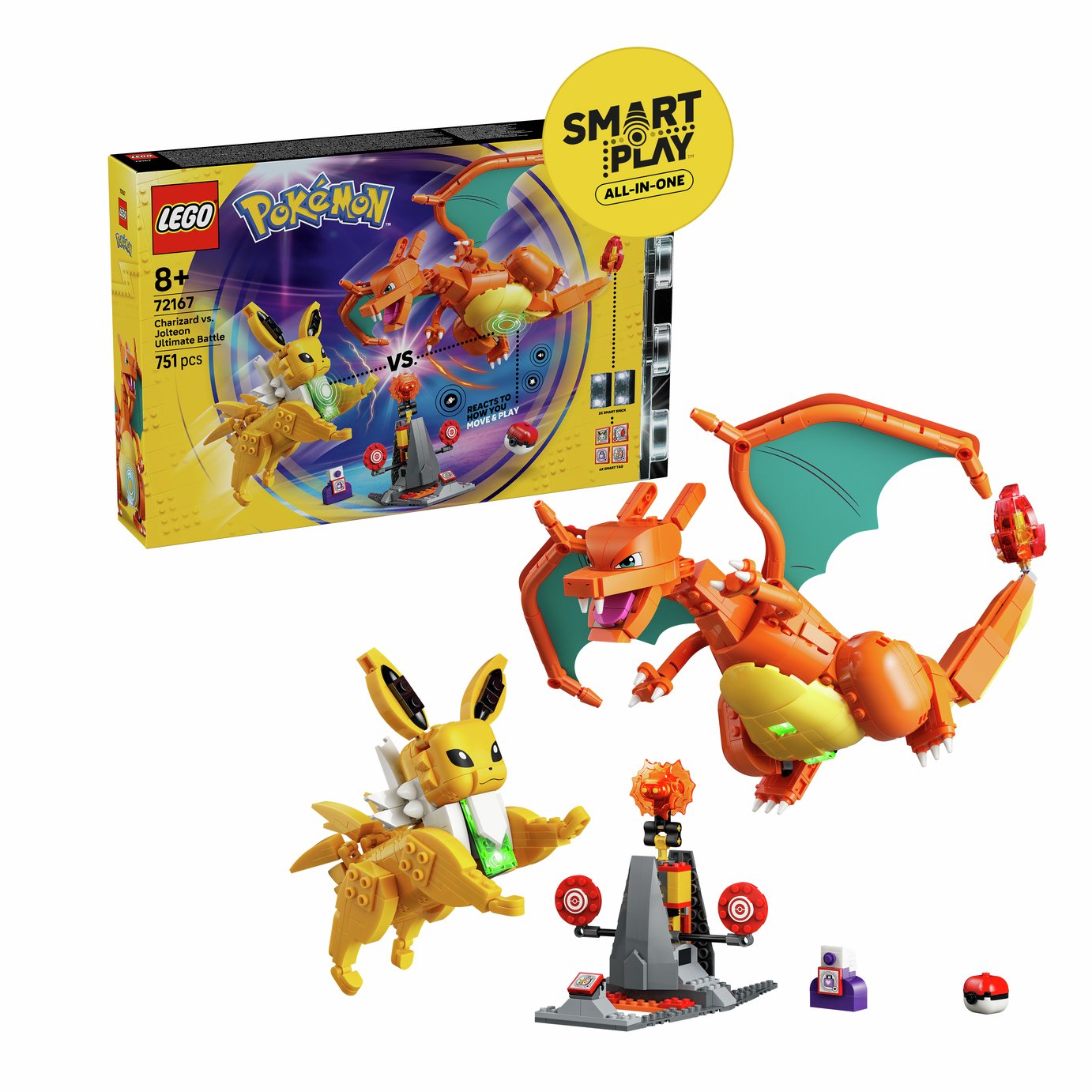 LEGO Pokémon SMART Play: Charizard vs. Jolteon Ultimate Battle 72167 PREORDER