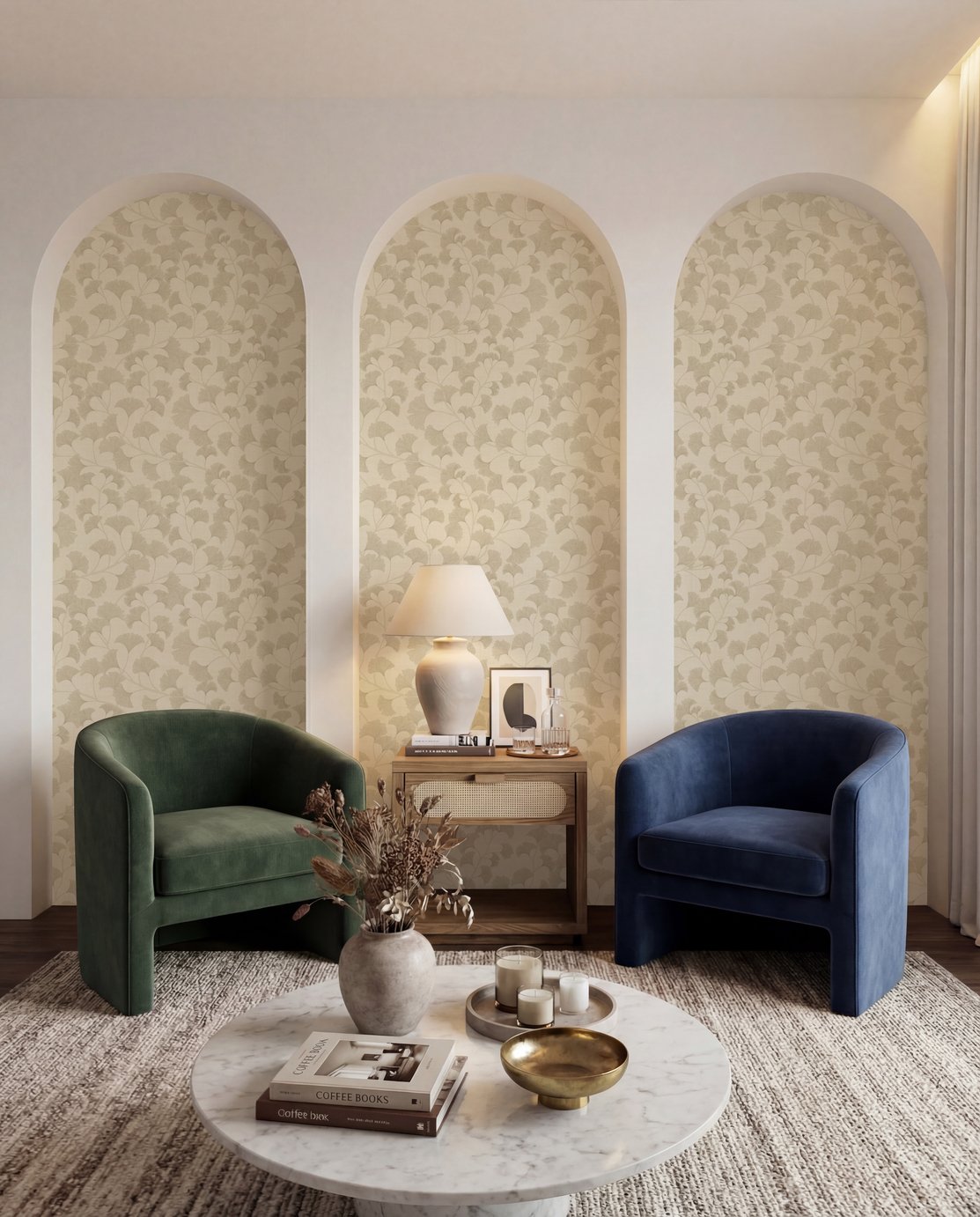 Arthouse Elegant Ginkgo Leaf Gold Wallpaper