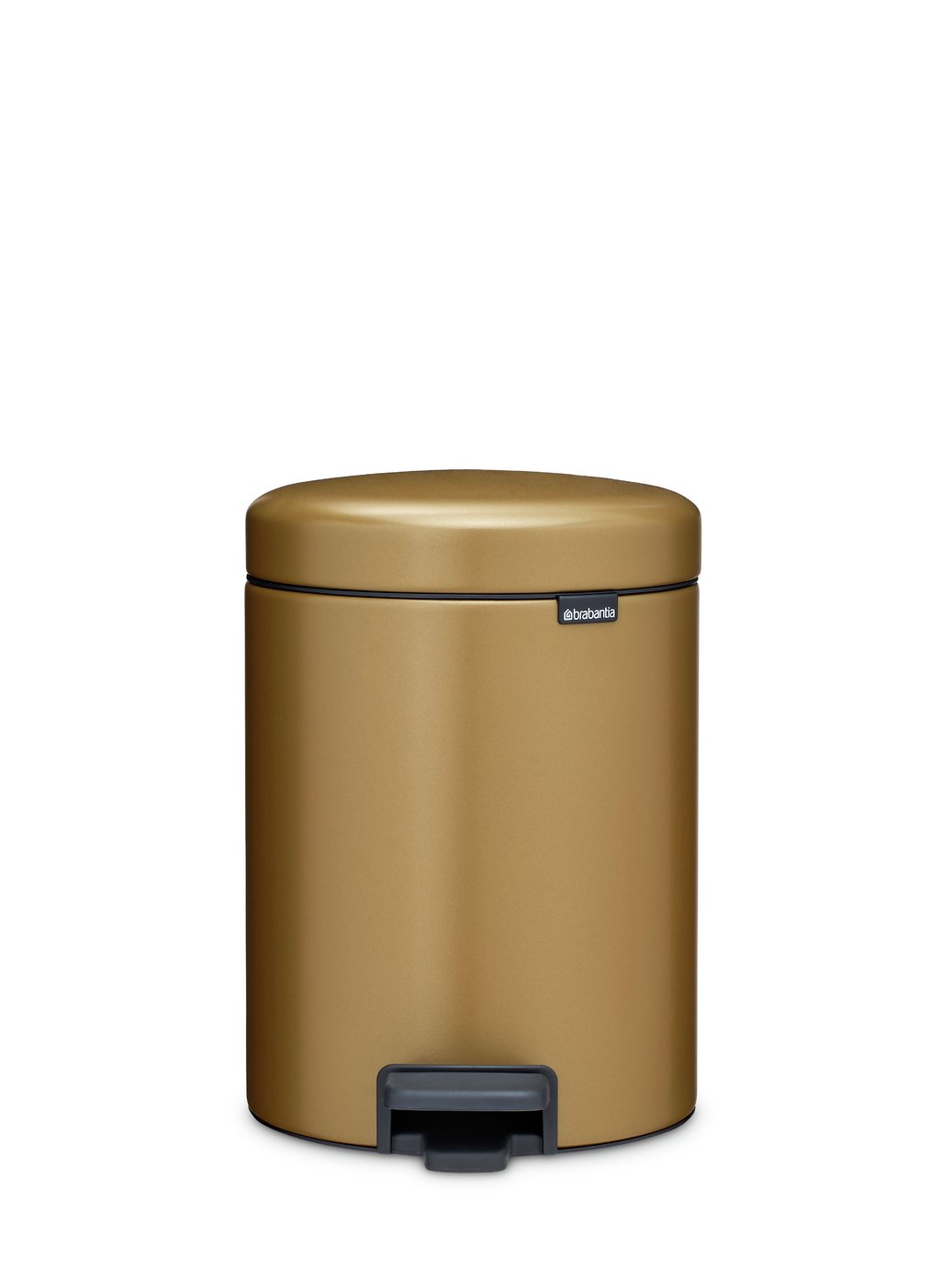Brabantia NewIcon 5 Liter Pedal Bin - Warm Brass