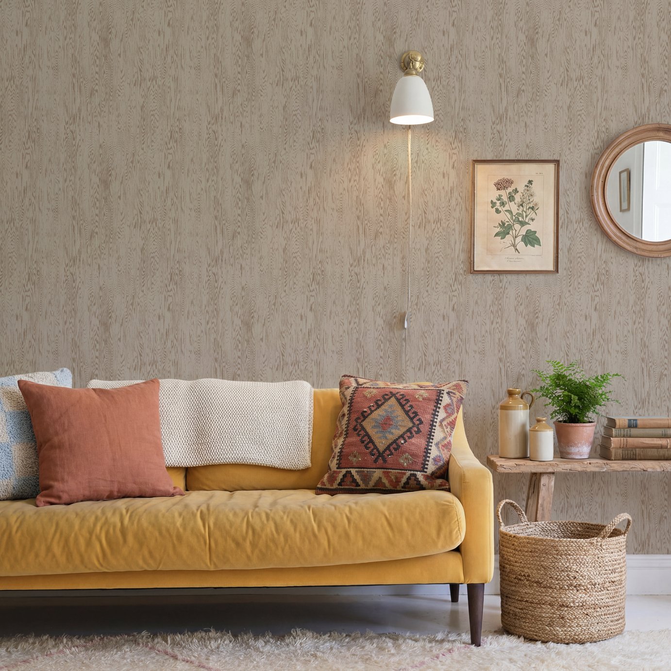 Arthouse Wood Grain Neutral Wallpaper