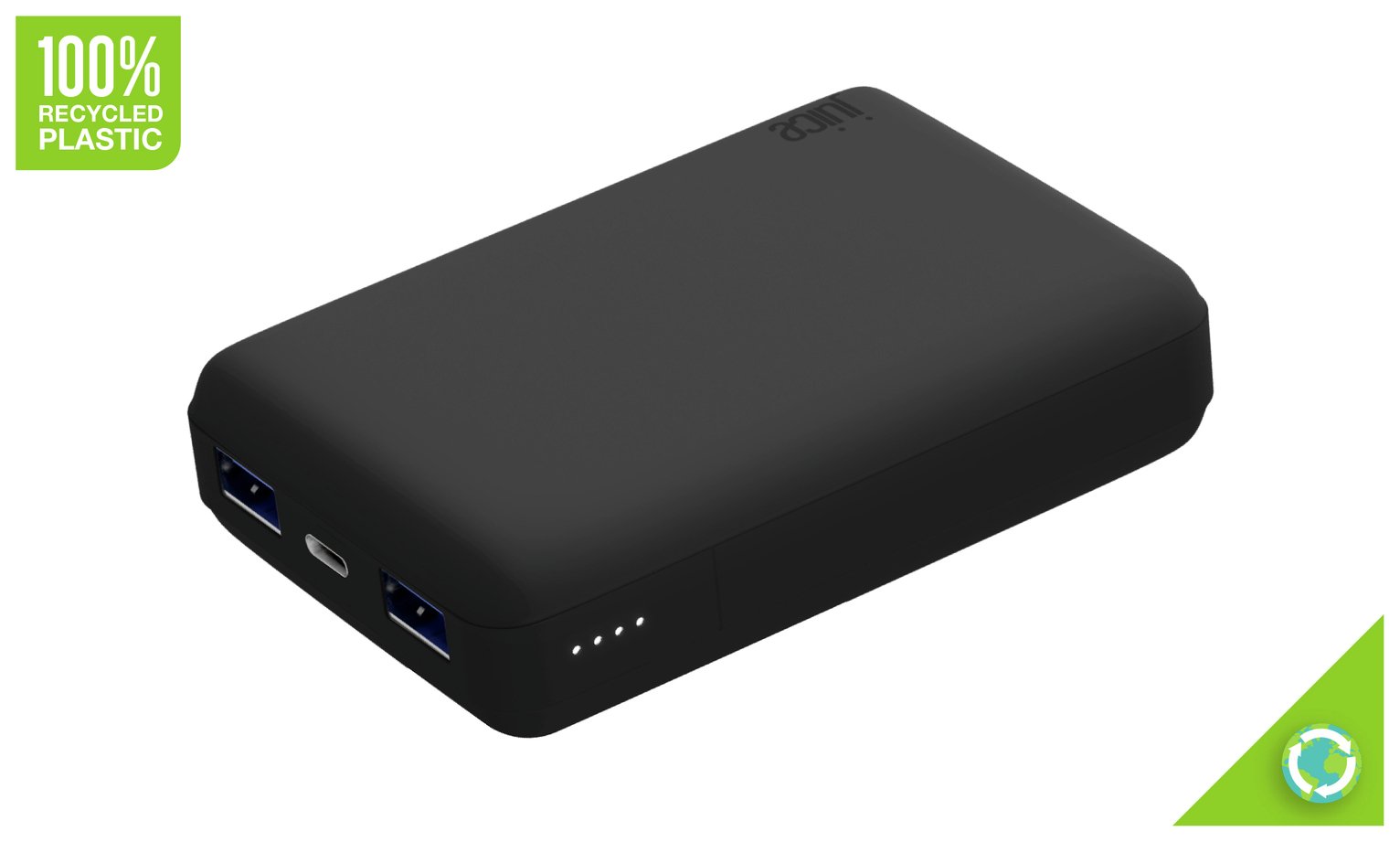 Juice 12000mAh Portable Power Bank - Black