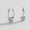 Buy Revere Round Sterling Silver Crystal Ball Hoop Earrings Womens earrings Argos