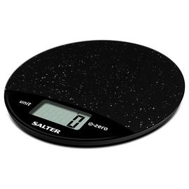 Salter Round Marble Digital Kitchen Scale - Black