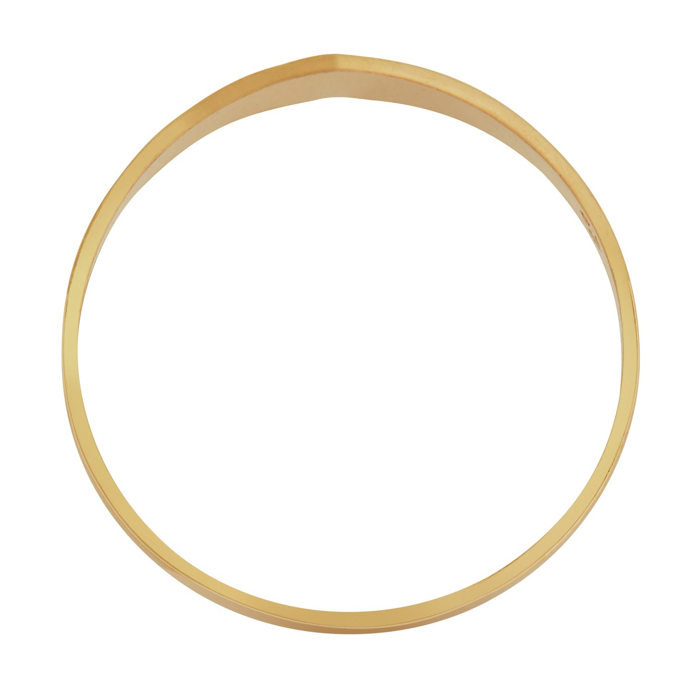 Revere Kids 9ct Yellow Gold Heart Signet Ring - L