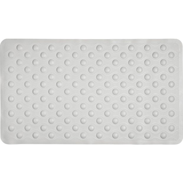 Buy Argos Home Rubber Bath Mat - White | Bath mats | Argos