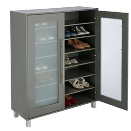Argos Home Lydiard Gloss Shoe Cabinet - Grey