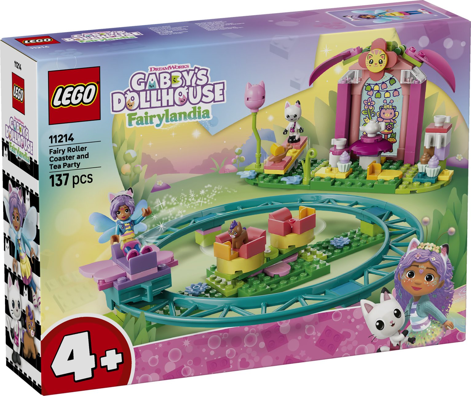 LEGO Gabby's Dollhouse Fairy Roller Coaster and Tea Party 11214 PREORDER
