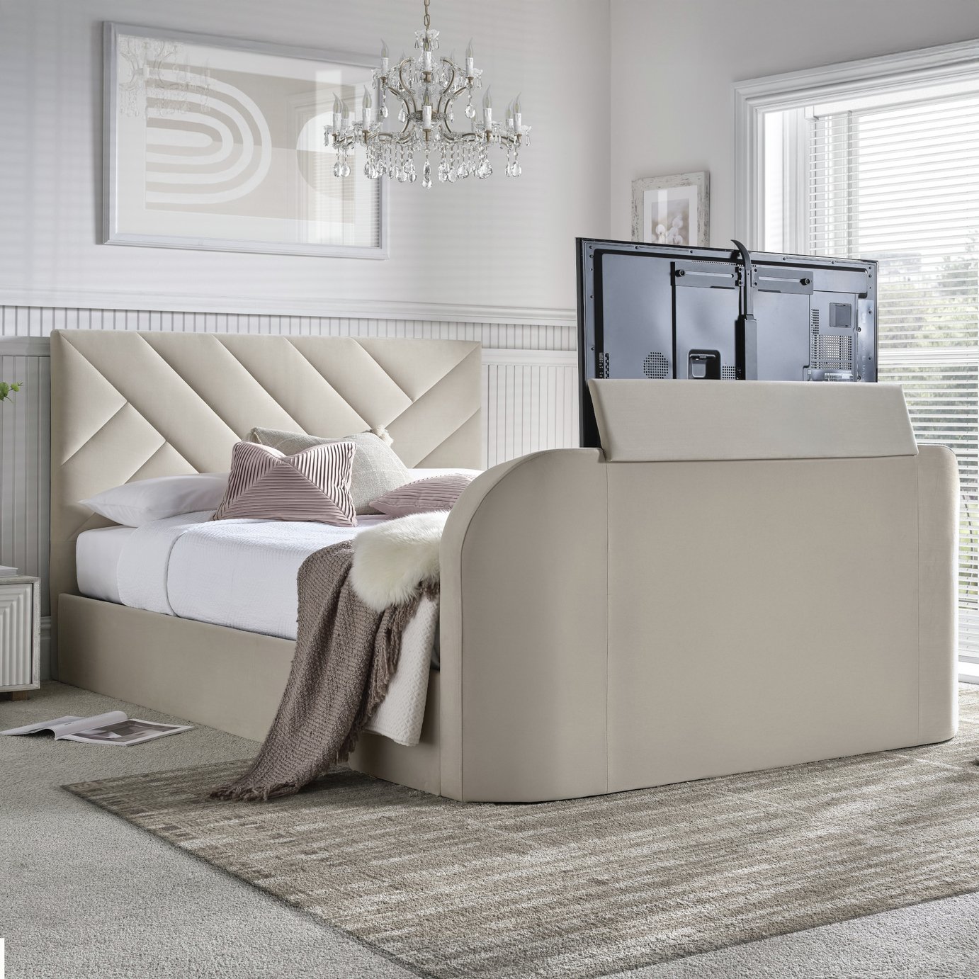 Time4Sleep Sanderson Side Lift Ottoman TV Bed