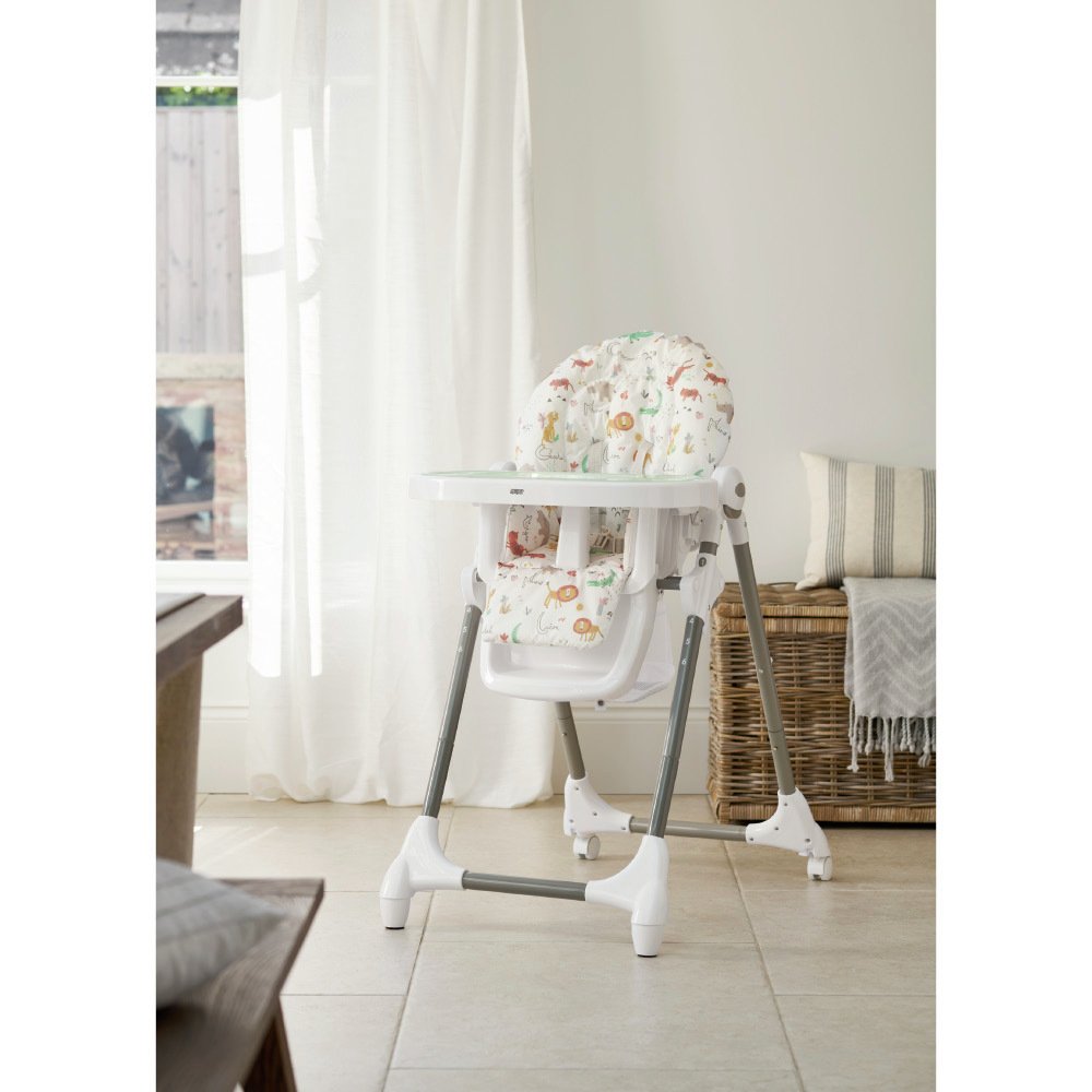 Mamas & Papas Animal Print Highchair with Removeable Tray - Multicolour