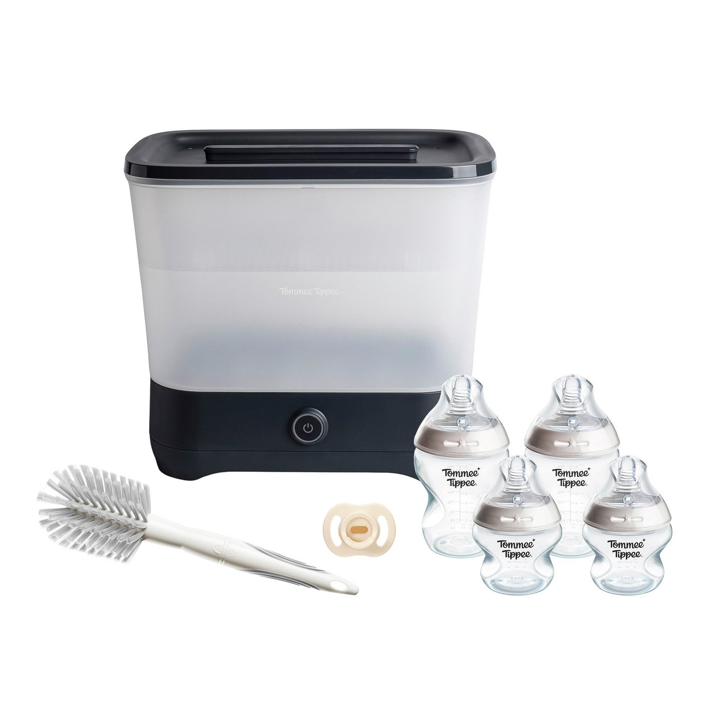 Tommee Tippee Baby Feeding Bottle and Steriliser Set - Black