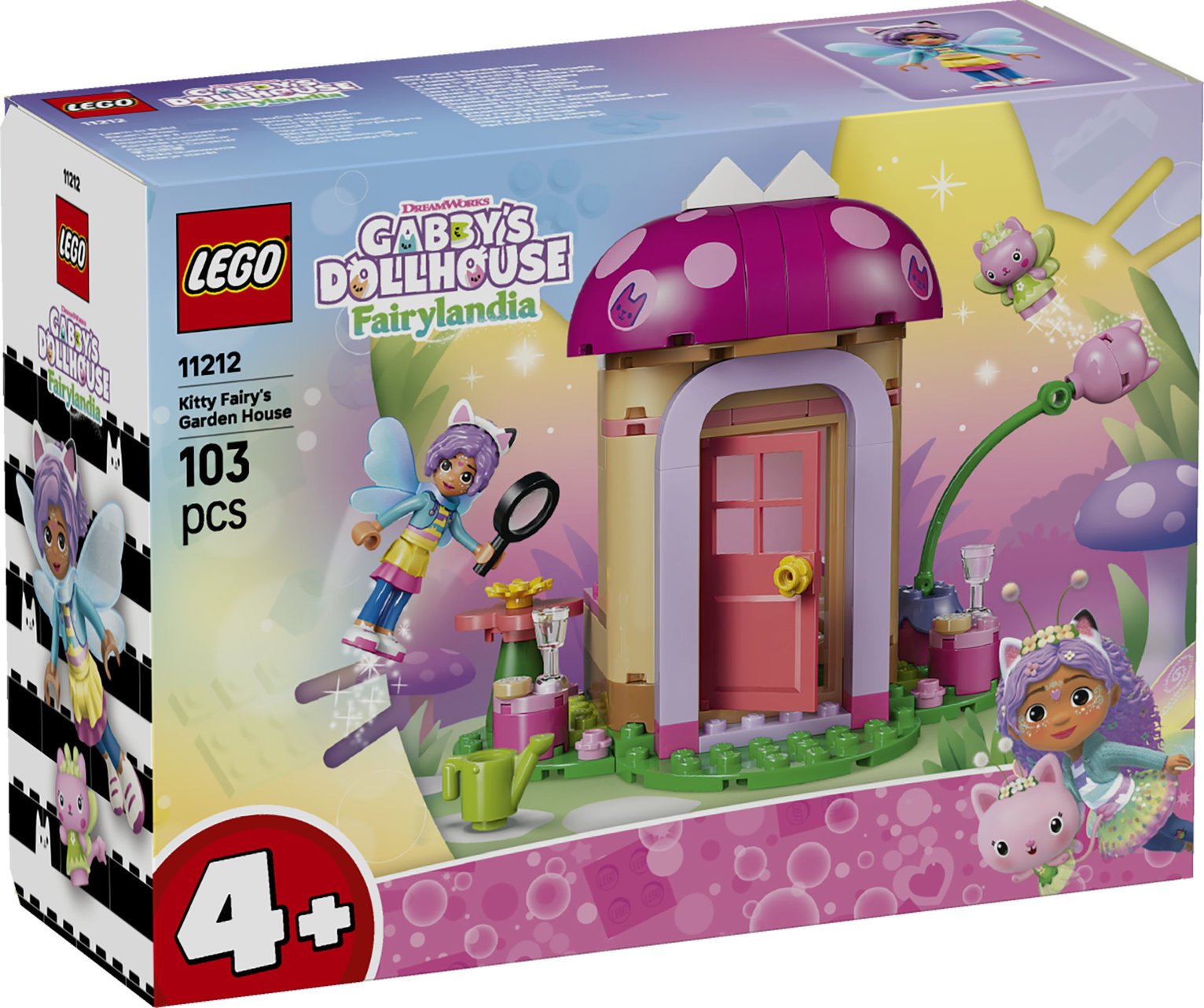 LEGO Gabby's Dollhouse Kitty Fairy's Garden House Toy 11212 PREORDER