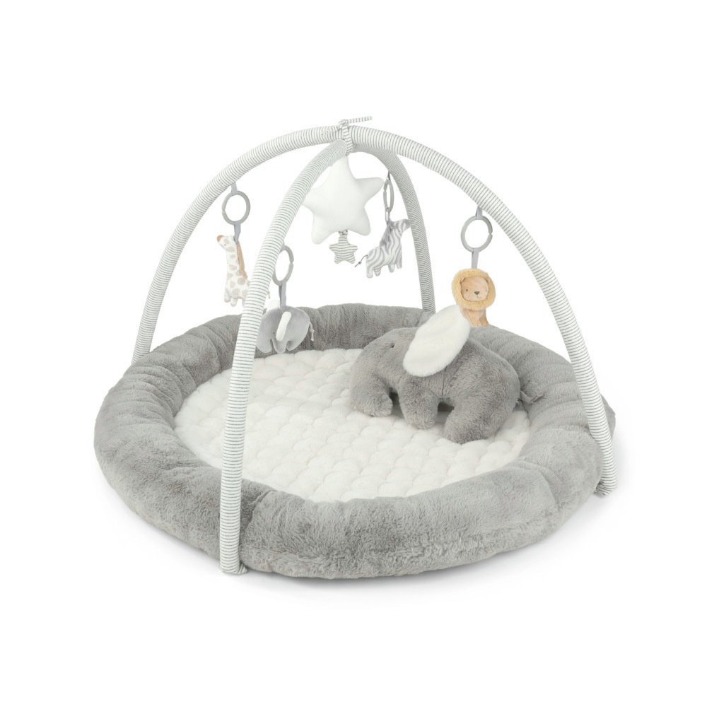 Mamas & Papas Comfy Padded Faux Fur Baby Playmat - Grey
