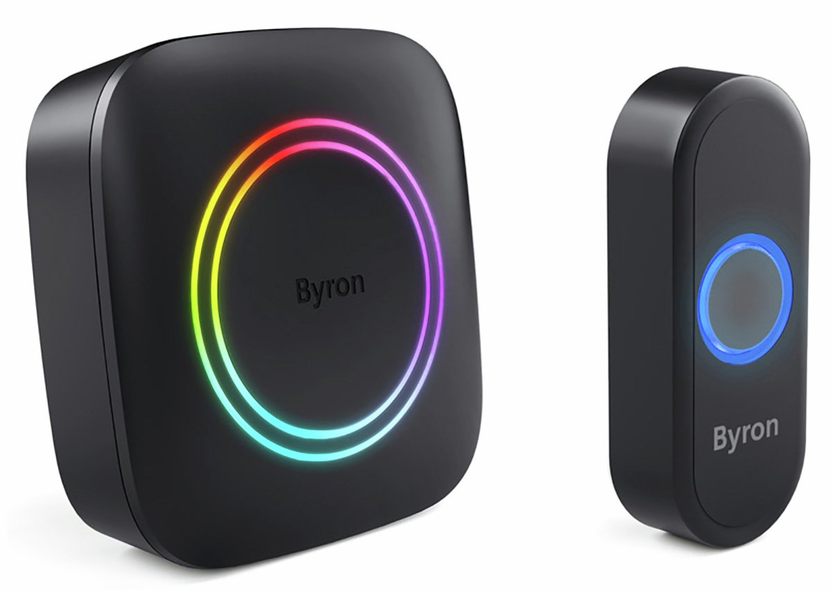 Byron DBY-23851BS 300m Portable Doorbell Set - Black