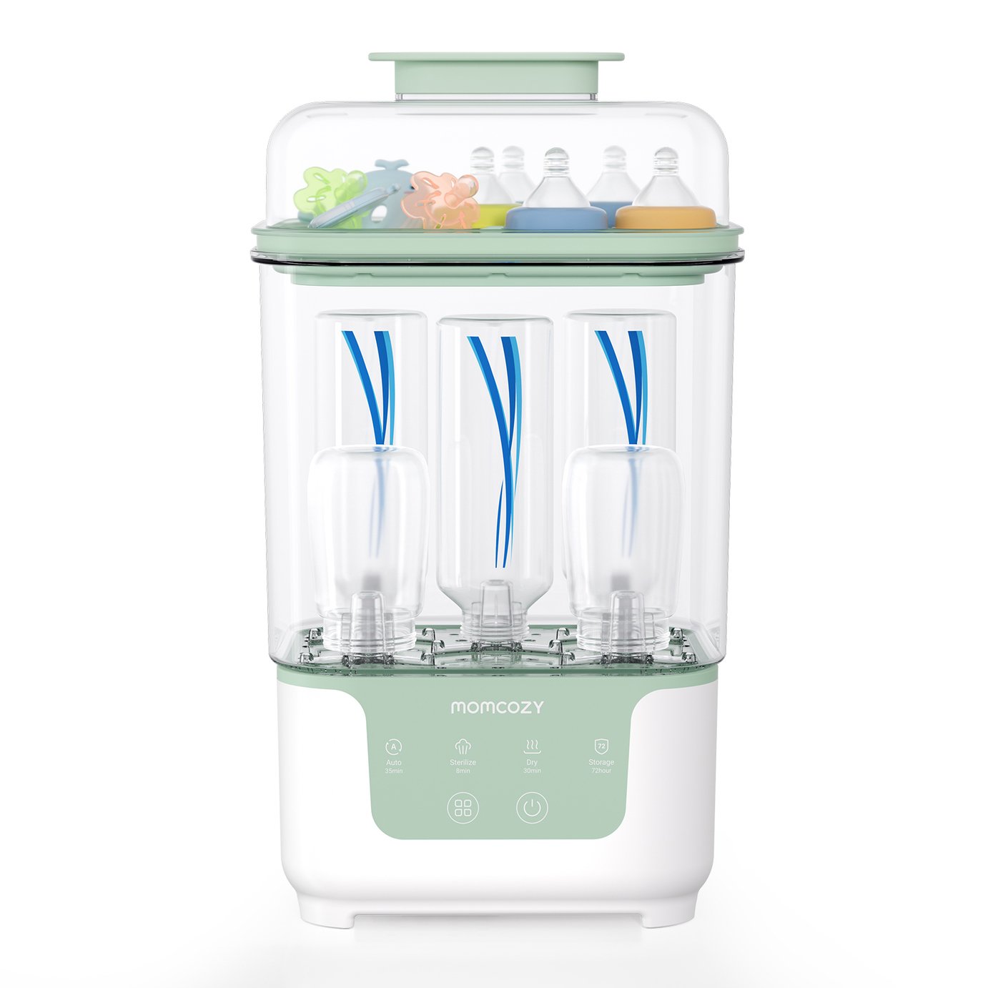 Momcozy 4-in-1 Compact Bottle Sterilizer and Dryer - White