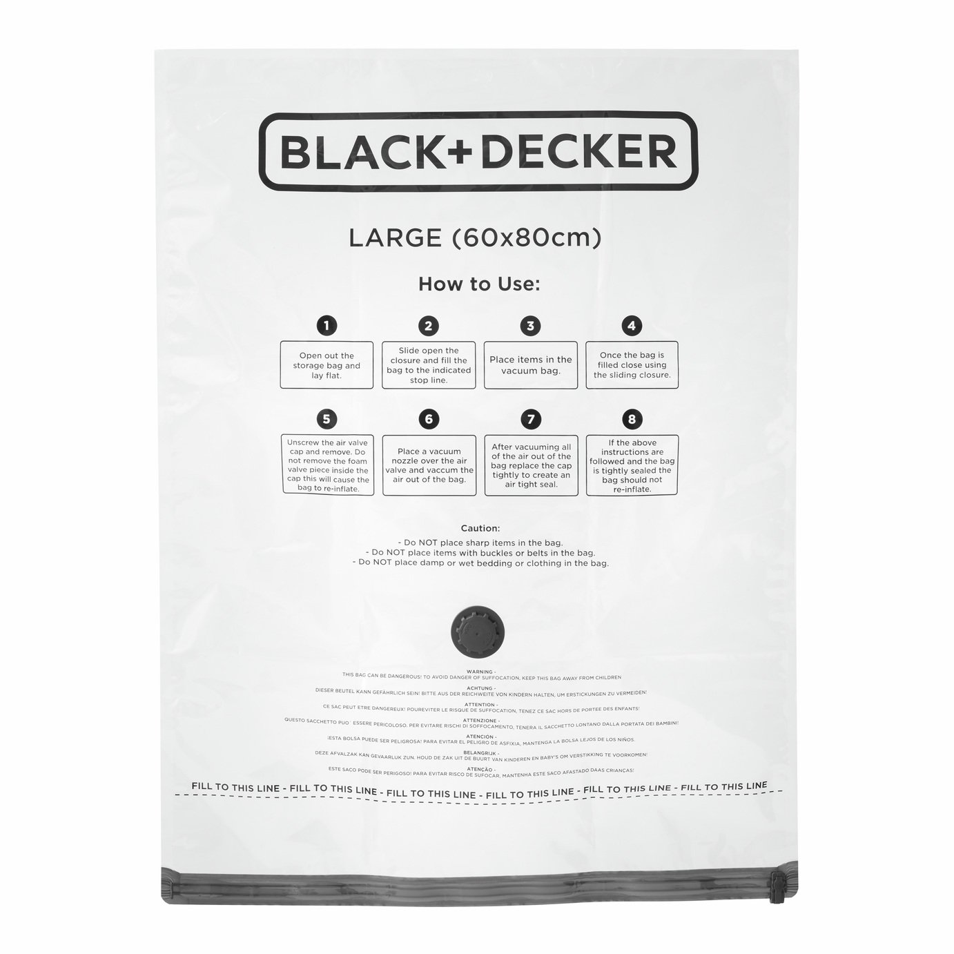 Black + Decker Large Vacuum Storage Bag - Pack of 1