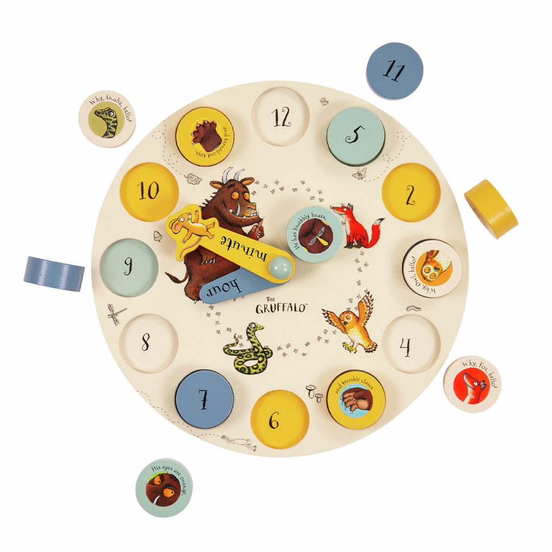 Gruffalo Wooden Counting Clock Toy