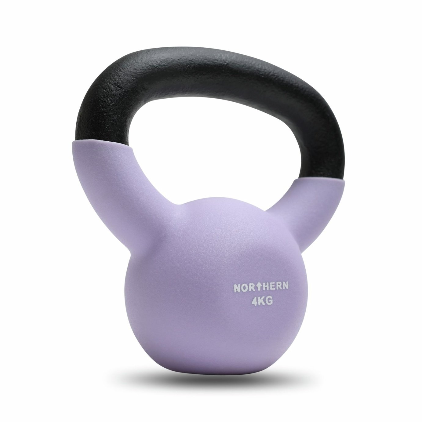Northern 4kg Neoprene Cast Iron Kettlebell - Soft Lavender