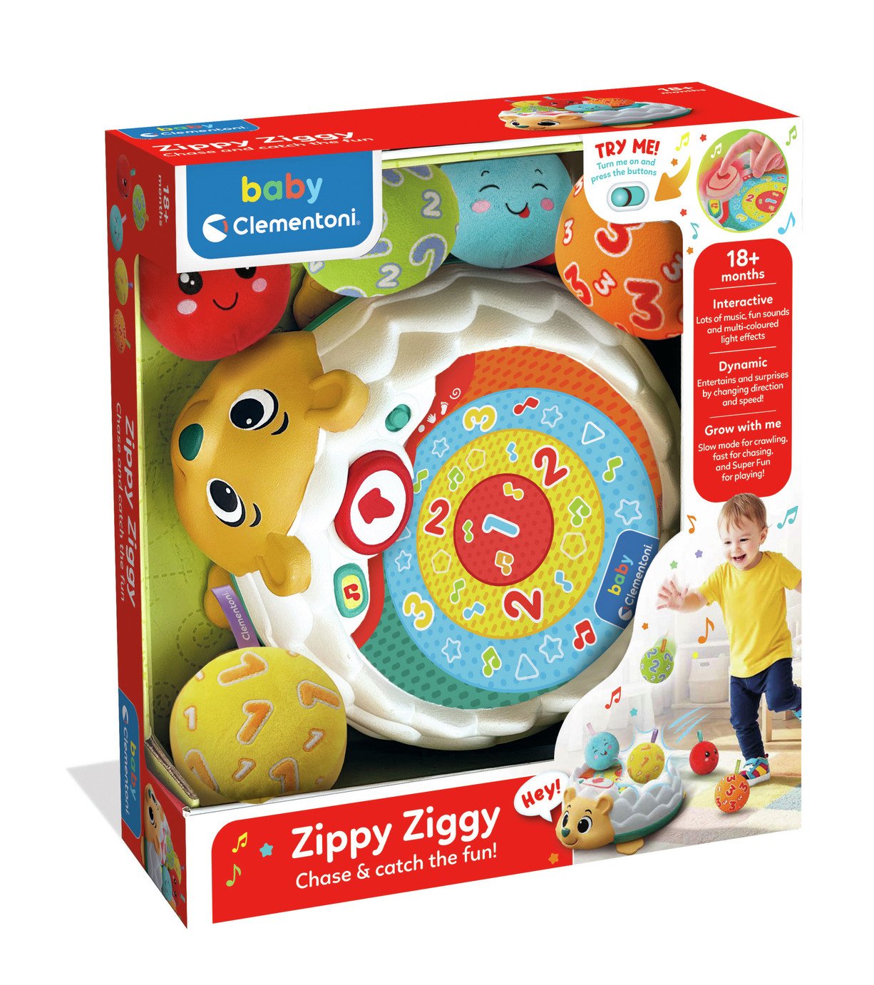 Baby Clementoni Zippy Ziggy Catch The Fun Interactive Toy