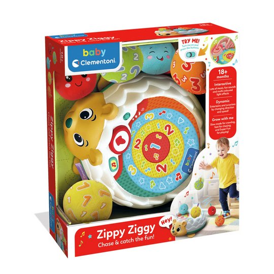 Baby Clementoni Zippy Ziggy Catch The Fun Interactive Toy