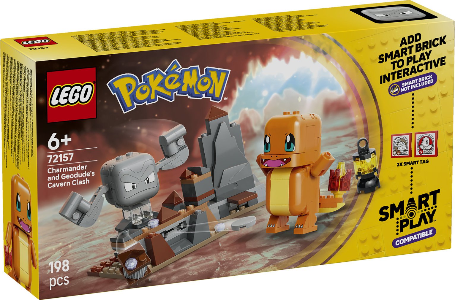 LEGO Pokémon SMART Play: Charmander and Geodude's Cavern Clash 72157 PREORDER