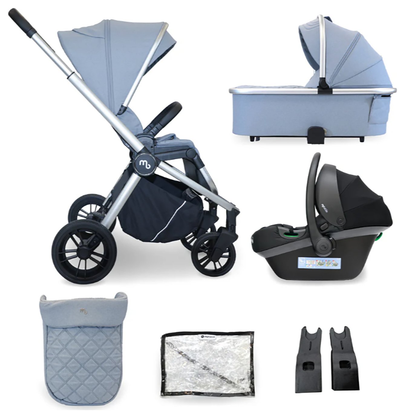 My Babiie MB450i Travel System - Blue