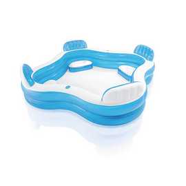 Intex 7.5ft Large Family Lounge Garden Paddling Pool - 990L