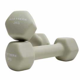 Northern Neoprene Hex Dumbbells Natural - 2 x 2kg