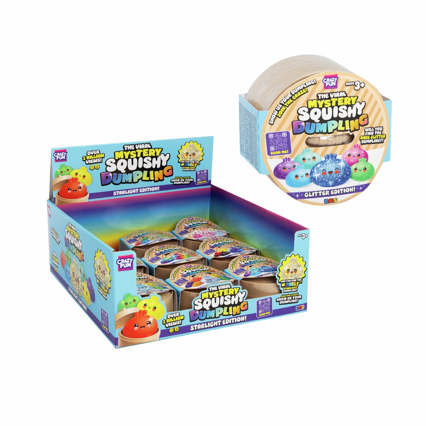 Crazy Fun Squishy Mystery Dumpling - Glitter