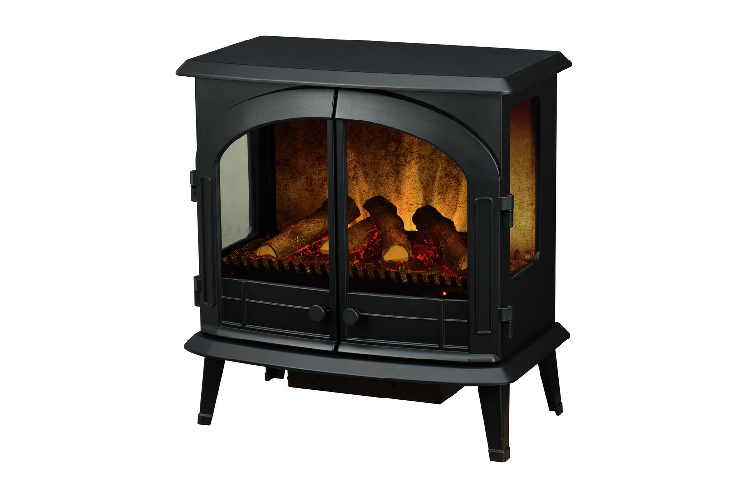 Dimplex Emberly Optiflame 3 Sided 2kW Electric Stove Fire - Black