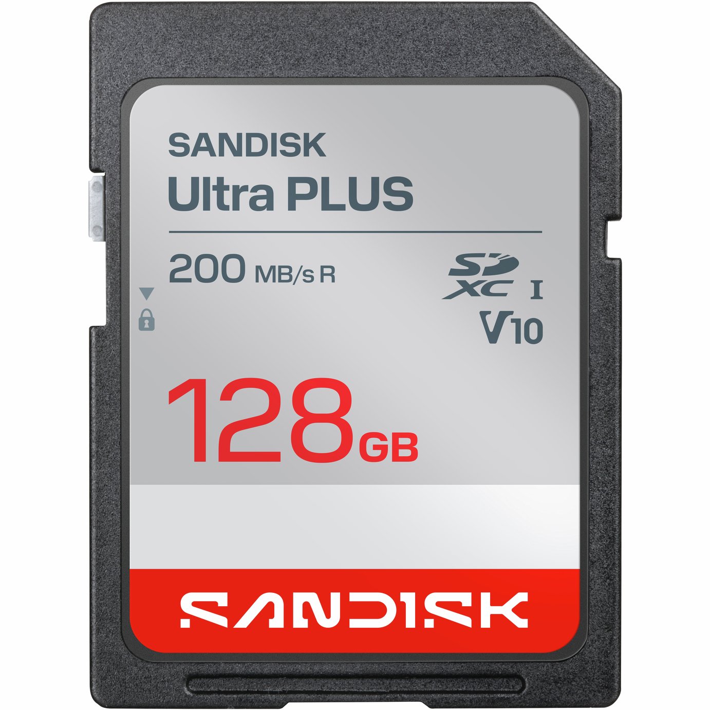 SanDisk Ultra PLUS 200MB/s SDXC UHS-I Memory Card - 128GB