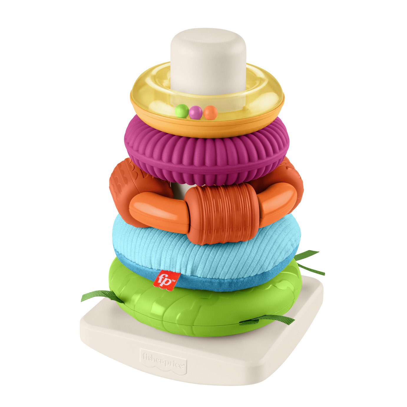 Fisher-Price Sensory Rock-A-Stack Roly-Poly Stacking Toy 