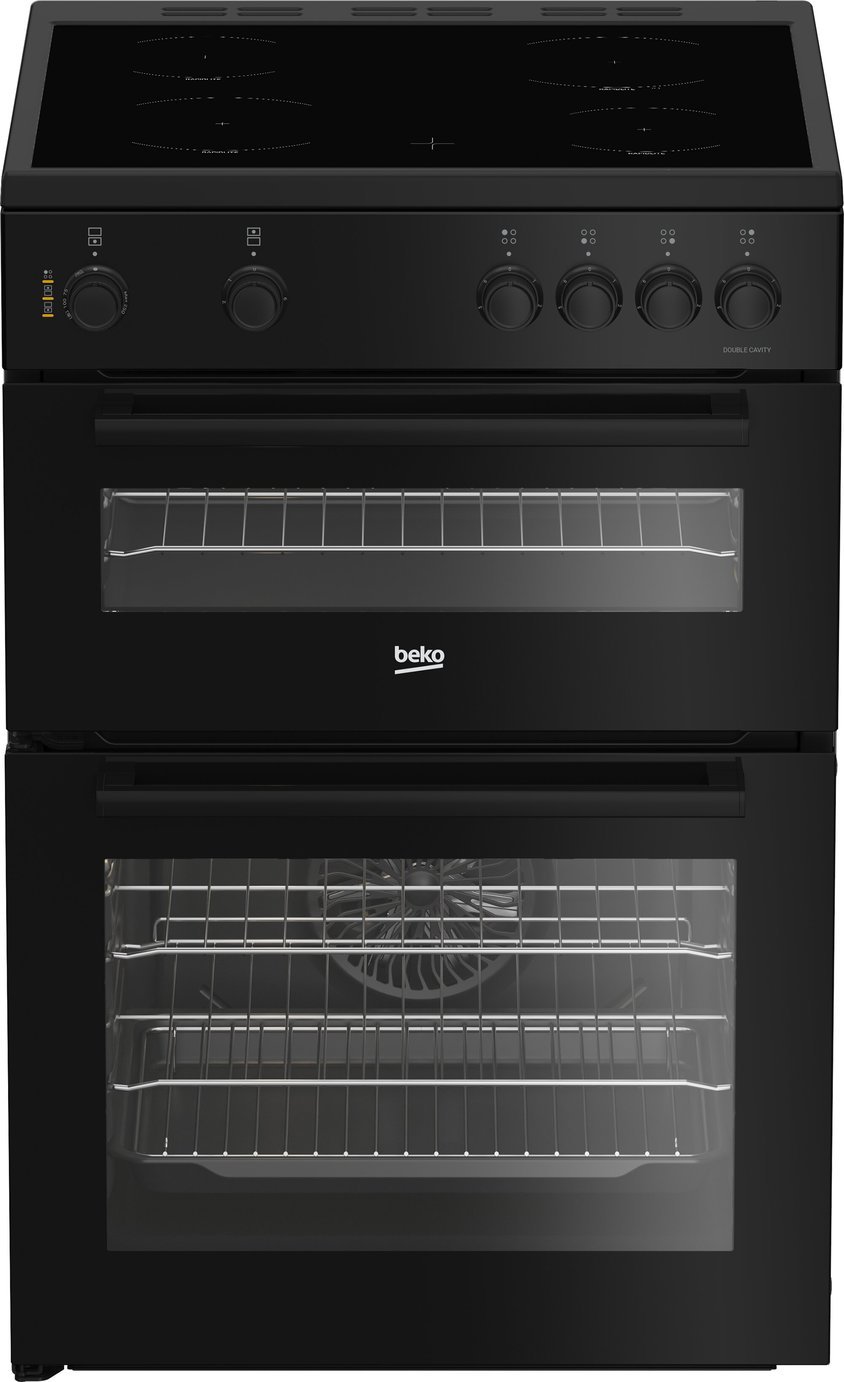 Beko FTC6701K 60cm Twin Cavity Electric Cooker - Black